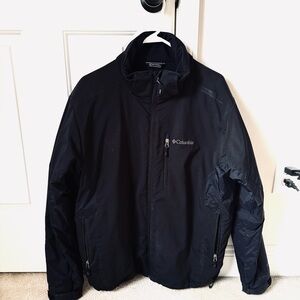 Columbia Men's Black Softshell Coat Jacket Mens Large